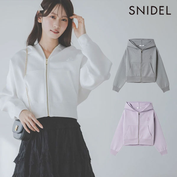 ｴﾝﾄﾘｰでﾎﾟｲﾝﾄ上乗ｾ 【即納】スナイデル SNIDEL トップス 26春夏 ショートニットパーカー ミニ丈 長袖 フルジップ swnt261078 10,921円