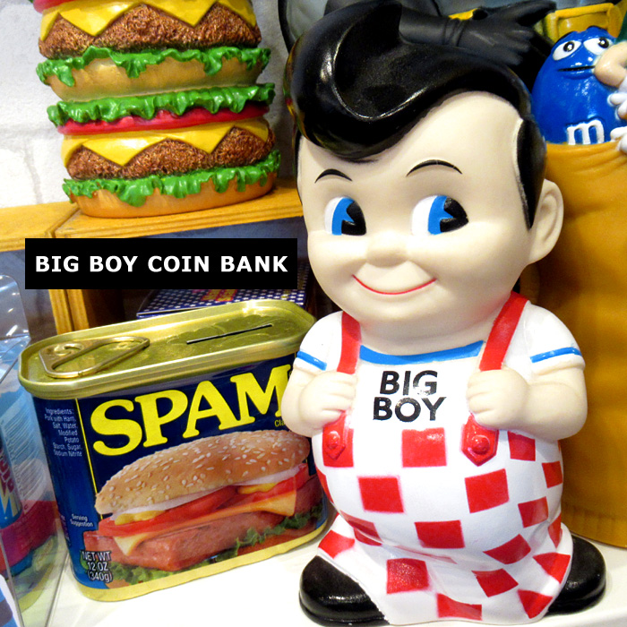 楽天市場 貯金箱 Bigboy ビッグボーイ コインバンク バンク コレクションアイテム マスコット キャラクター ソフビ ソフトビニール ファンコ社製 プレゼント ギフト 誕生日 バレンタイン 賞品 景品 アメリカン雑貨 インスタ映え ダブルスリー Double Three 33ダブルスリー