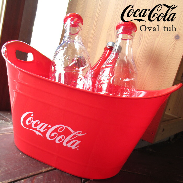 楽天市場 コカコーラ オーバルタブ バケツ Coca Cola コレクションアイテム コーラグッズ 小物入れ 収納 生活雑貨 インテリア 置物 オブジェ プレゼント ギフト 賞品 景品 アメリカン雑貨 インスタ映え ダブルスリー Double Three 33ダブルスリー