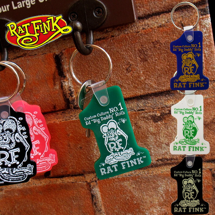 ラットフィンク　ペアリング 楽天市場】ラットフィンク キーホルダー キーリング 鍵 車 バイク エド