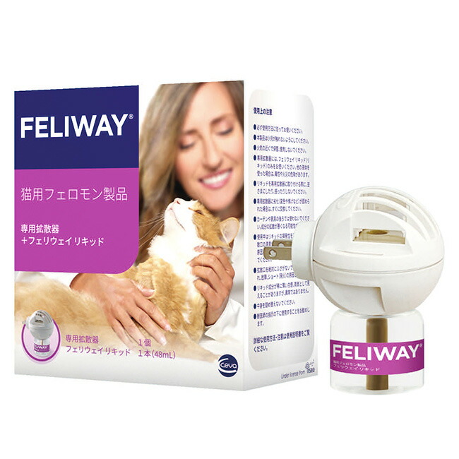 【最強配送】【フェリウェイ専用拡散器+リキッド×１個セット】猫用【セバ・ジャパン】（フェリウェイ拡散器）【猫用フェロモン製品】 (発)