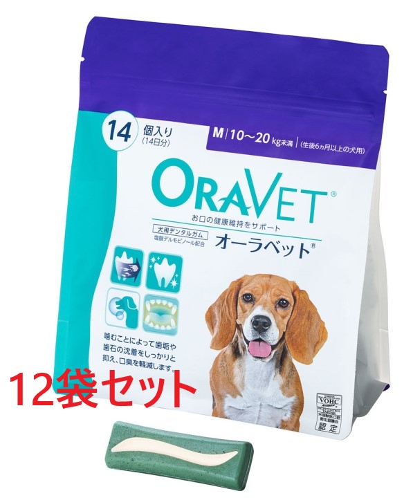 【１２個仕掛ける】【雰囲気ベット Ｍ 合切袋 (14個入) ×１２個】【10～20kg未満】【犬用デンタルガム】【口】(雰囲気ベットM)【継続期間制限事項】(発) ドッグフード・サプリメント-サプリメント