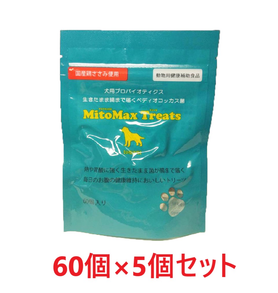 【リニューアル】【５個セット】【マイトマックストリーツ 小型犬用 60個入り ×５個】【共立製薬】【腸】 （C）