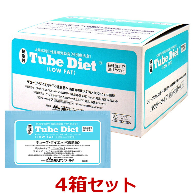 【４箱仕掛ける】【熱電子管食事制限 低脂肪組織 (20g×20包) ×４箱】【水色】犬用【犬用消化態経腸両道食】 【森乳サンワールド】(熱電子管 食事制限) (発)※取りつくろう包みでお届けする切っ掛けがございます。