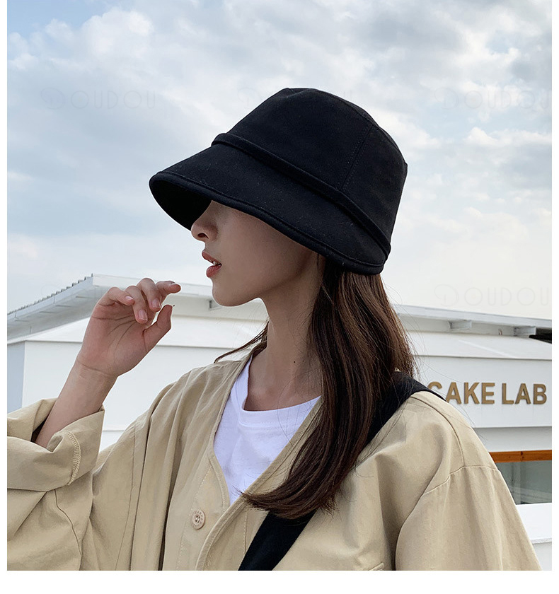 特売 バケットハット 韓国 バケハ 日焼け紫外線 UV対策 レディース 帽子 黒