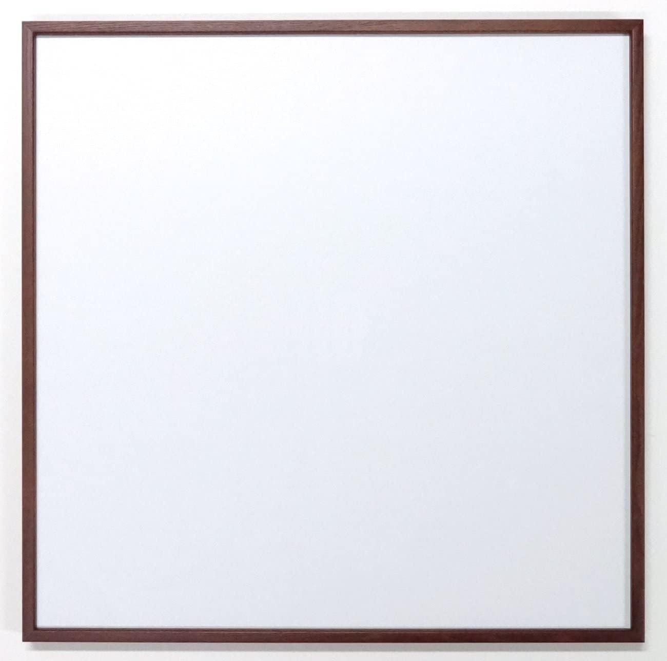 正方形額縁 アクリル仕様 木製 L型 壁用フック付 (オーク, 60角)|道具セレクション