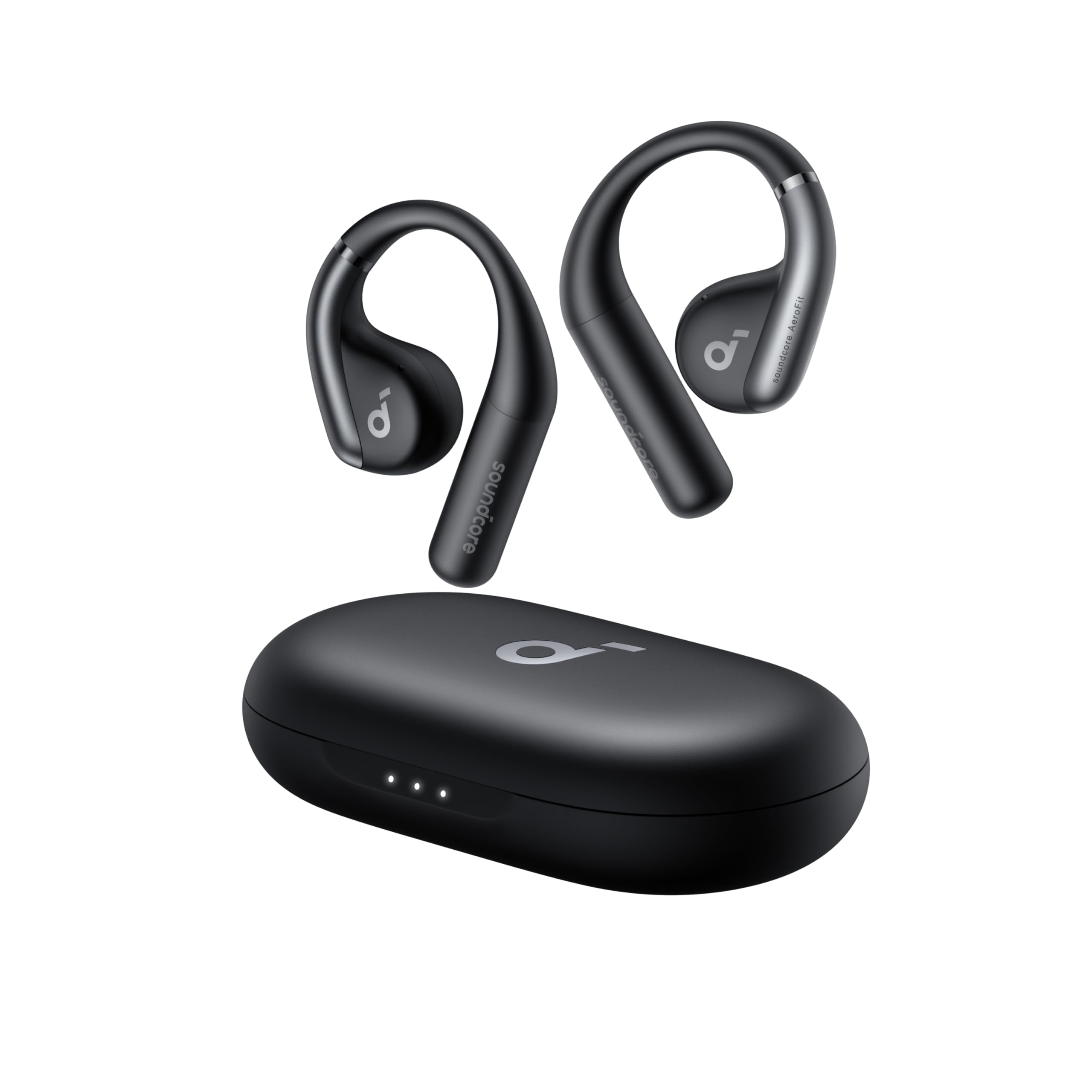 Anker Soundcore AeroFit(Bluetooth 5.3)【オープンイヤー型ワイヤレスイヤホン / IP57防塵防水規格/ 最大42時間再生 / マルチポイント接続/PSE技術基準適合】ブラック