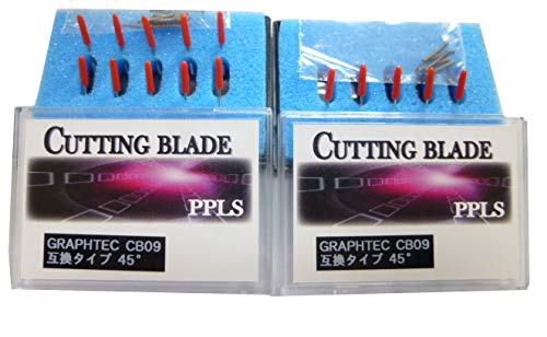561 PPLS GRAPHTEC(グラフテック) CB09 タイプ カッティングブレード 互換品 45° 15本セット