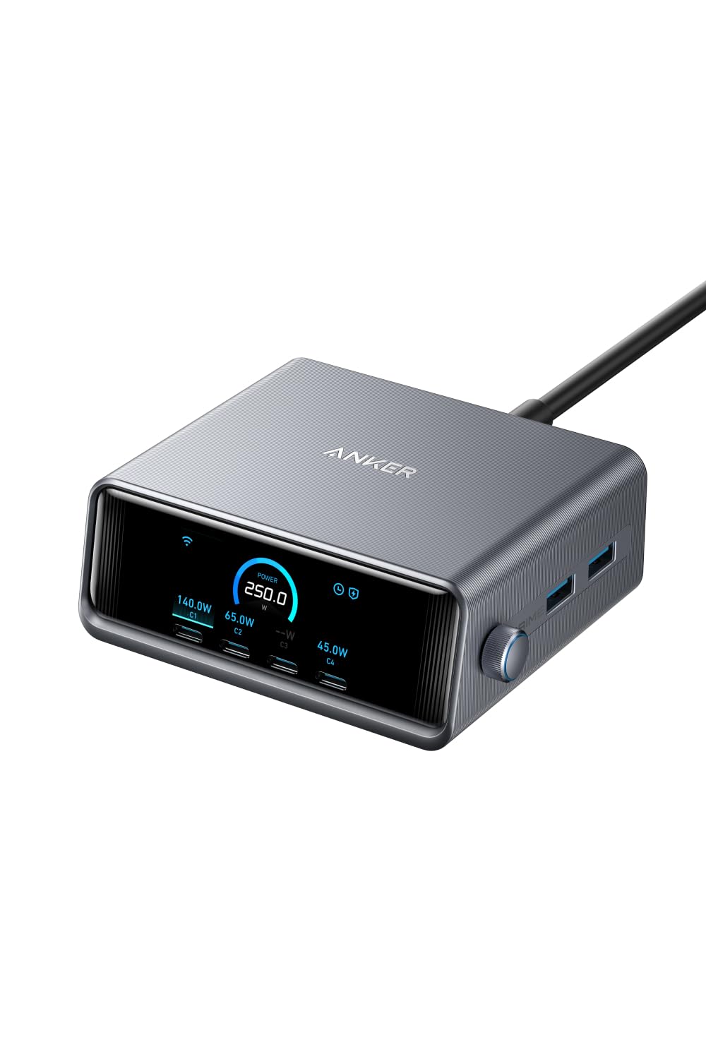 Anker Prime Charger (250W, 6 Ports, GaN) (USB PD 充電器 USB-A & USB-C) iPad iPhone 17シリーズ MacBook Android スマートフォン ノートPC 各種 その他機器対応｜道具セレクション