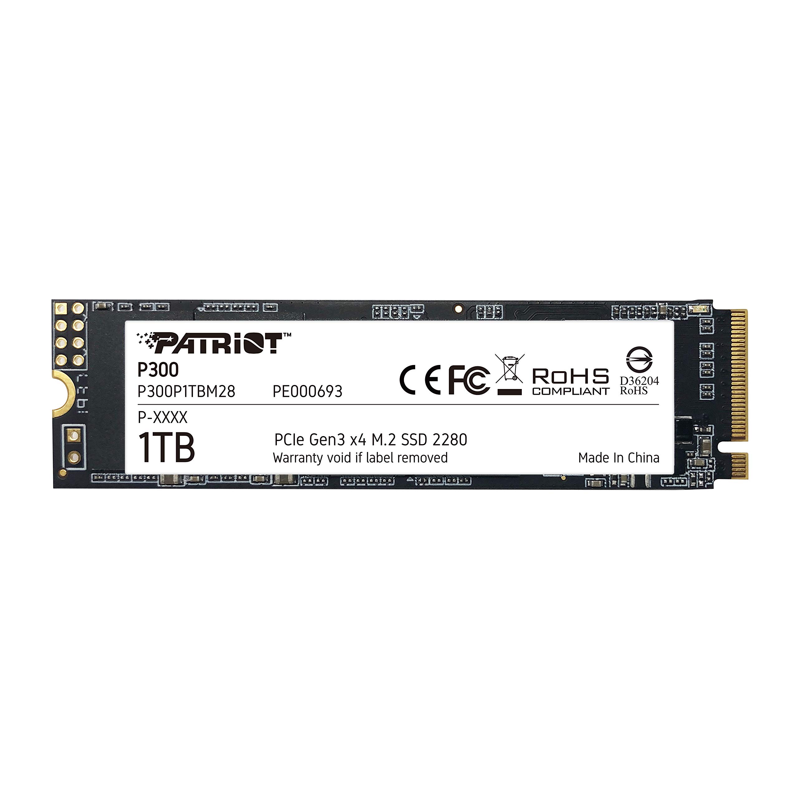 Patriot Memory P300 1TB M.2 SSD 2280 NVMe PCIe Gen 3x4 内蔵型SSD P300P1TBM28|道具セレクション