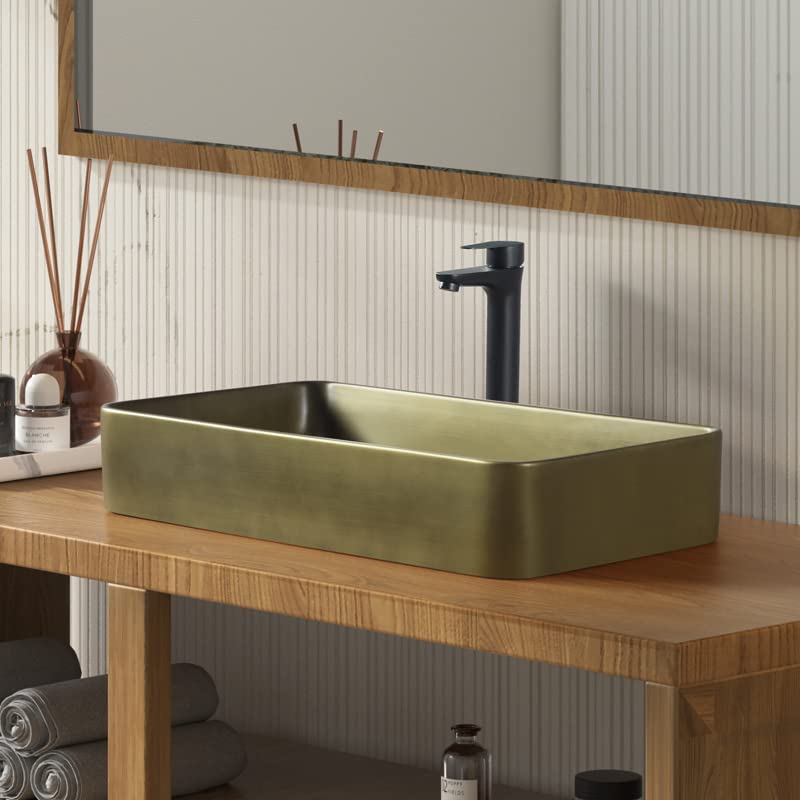 LUYI レトロ 洗面ボウルセット 置き型 手洗いボウル 洗面台 610x350x110mm