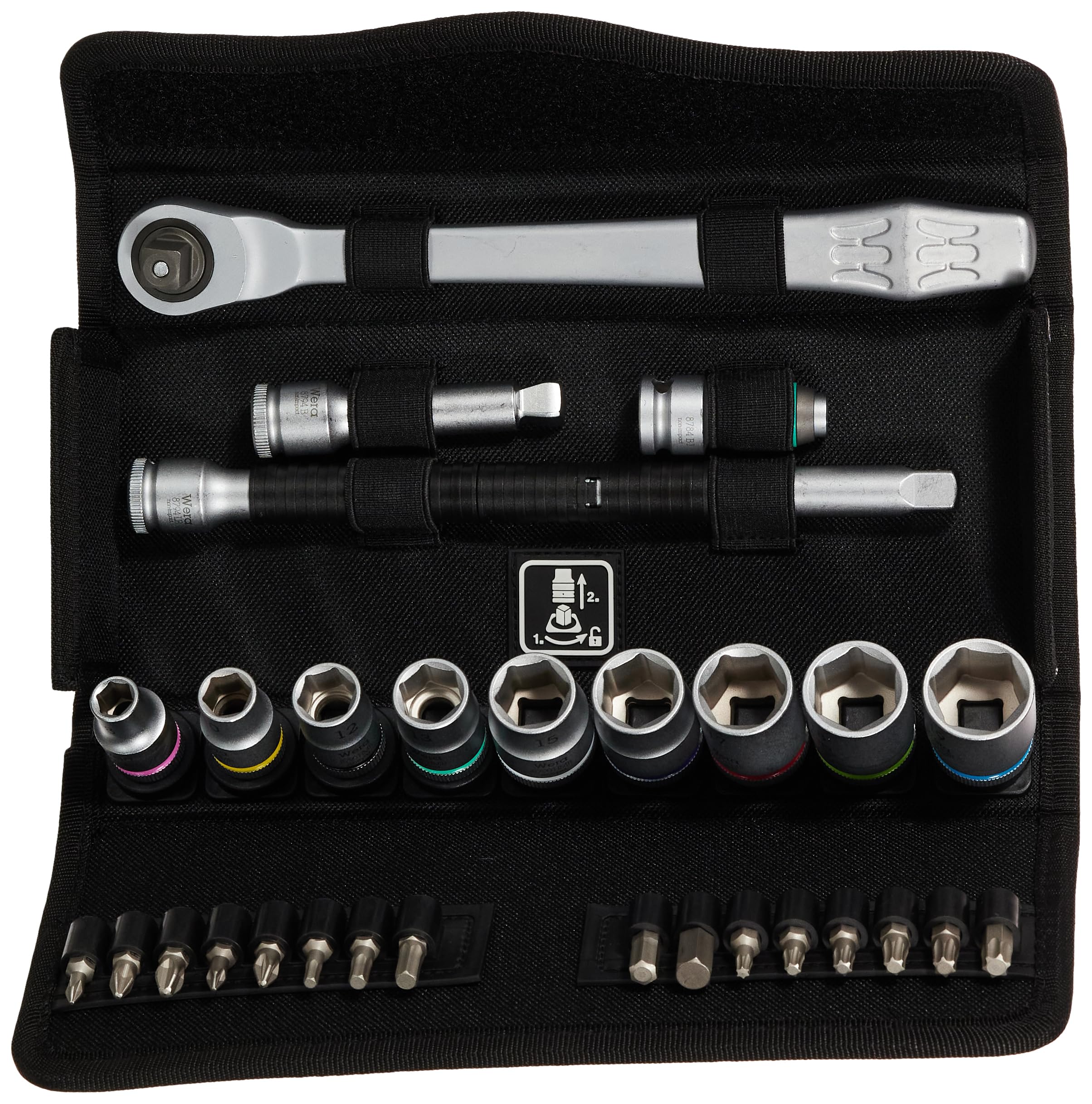 Wera(ヴェラ) 8100SB8 サイクロップラチェット「メタル」セット 3/8 004048|道具セレクション