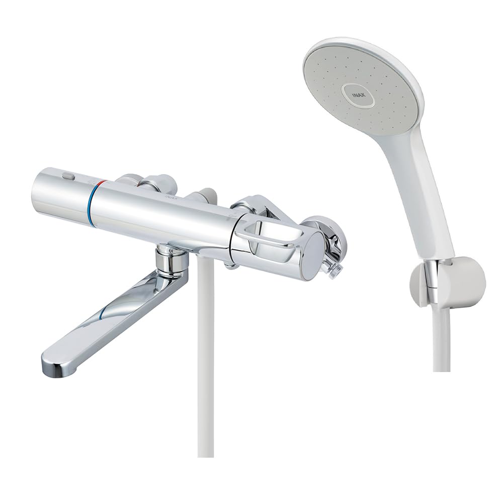 LIXIL ( リクシル ) INAX サーモスタット付バス水栓 RBF-912NE (メッキハンドル・エコアクアシャワー) 寒冷地用 浴室 シャワー 混合水栓 水栓