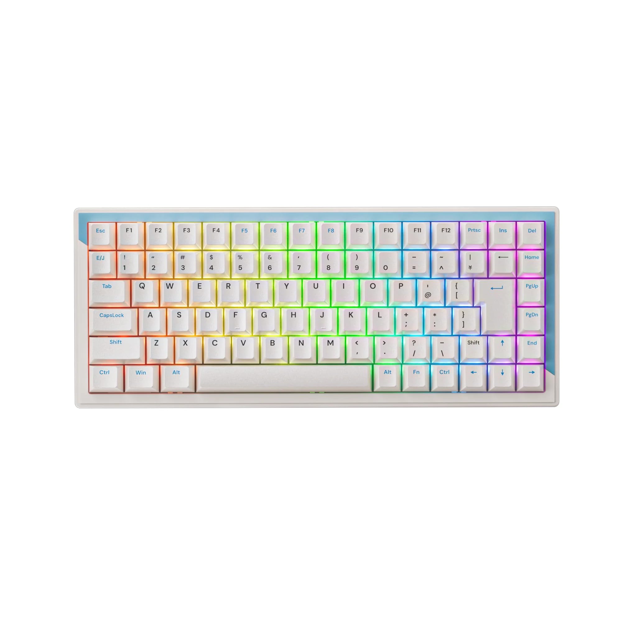 DrunkDeer G75 ラピッドトリガーキーボード eスポーツゲーミングキーボード 磁気スイッチ 調整可能なアクチュエーション デュアルトリガーモード 75%サイズ 日本語配列 ブルー