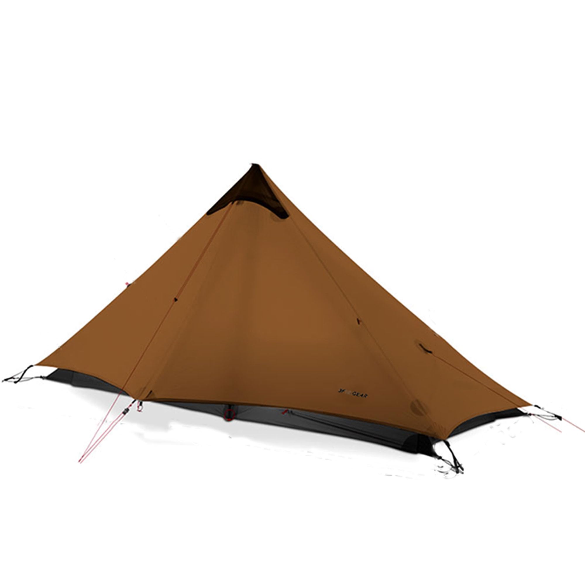 3F UL GEAR LANSHAN ティピーテント 防水PU5000mm+ 760g超軽量 大空間 設営簡単 日よけ 防風雨 防水 コンパクト 一人用 二人用 15Dナイロン 小物入れ袋 3シーズン 4シーズン メッシュ付き アウトドア ソロキャンプ 登|道具セレクション