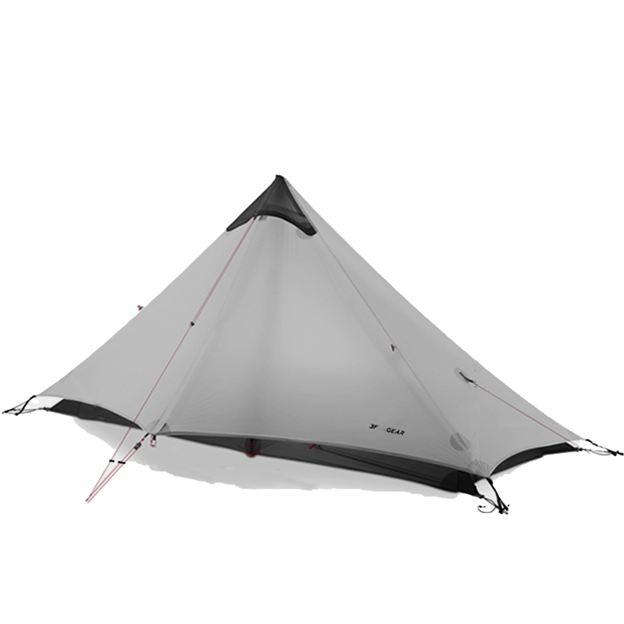 3F UL GEAR LANSHAN ティピーテント 防水PU5000mm+ 760g超軽量 大空間 設営簡単 日よけ 防風雨 防水 コンパクト 一人用 二人用 15Dナイロン 小物入れ袋 3シーズン 4シーズン メッシュ付き アウトドア ソロキャンプ 登