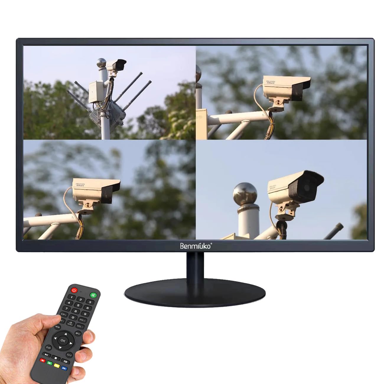 19型インチ 監視モニター 防犯カメラ用モニタ 多機能接続HDMI、BNC、VGA、AV、USB入力端子 監視カメラ ディスプレイ 1440x900の解像度 液晶テレビ 小型モニターのコンピューター 日本語対応|道具セレクション