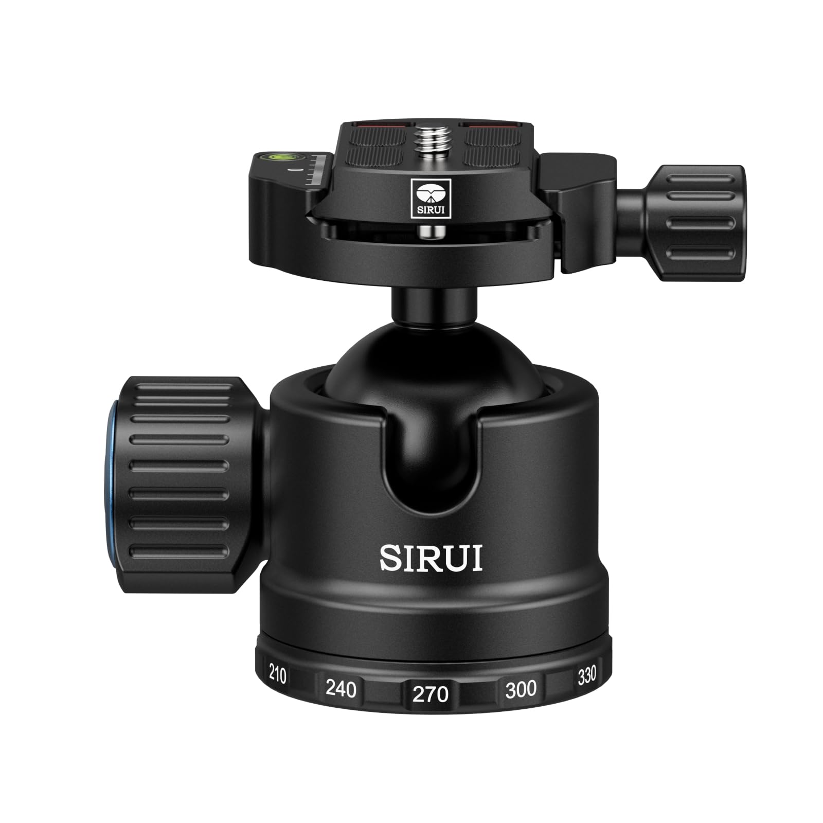 SIRUI AM-40 低重心ボールヘッド プロ仕様 40mm ヘビーデューティ 360&deg;パノラマ回転 CNCアルミニウム合金製 三脚雲台 デジタル一眼レフ・カムコーダー対応 クイックリリースプレート付き 最大荷重40kg｜道具セレクション