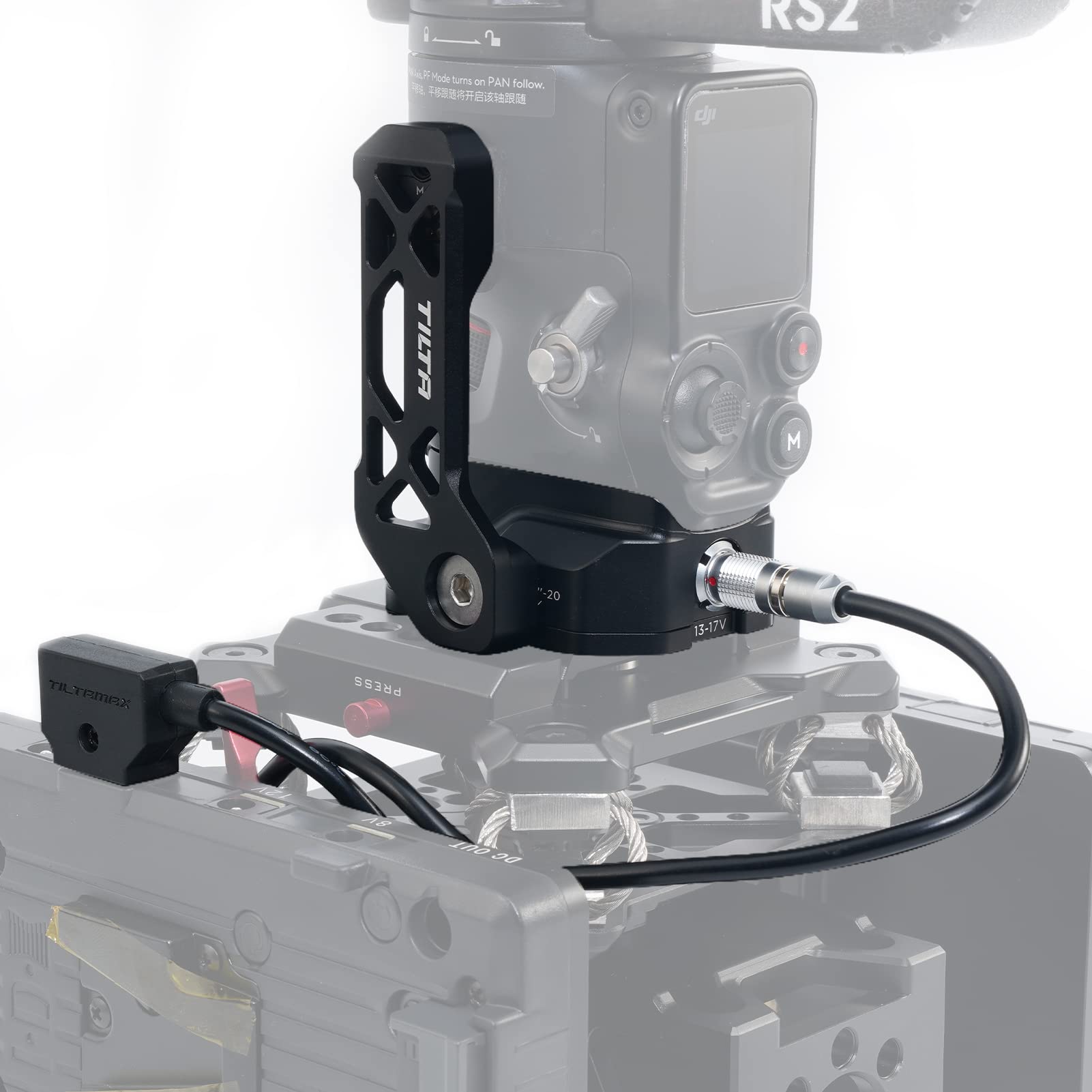 TILTA 電源ベースプレート DJI RS2 RS3 pro RS3 ジンバル電源ケーブル用、RS2カメラアクセサリー用外部電源ソリューション TGA-PBP