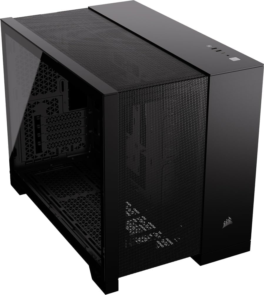 CORSAIR 2500D AIRFLOW Micro ATX Dual Chamber PCケース ブラック CC-9011263-WW|道具セレクション
