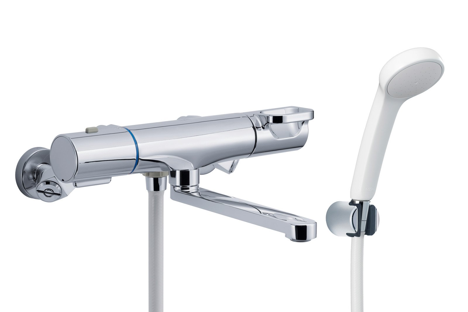 LIXIL(リクシル) INAX 浴室用 サーモスタット付シャワーバス水栓 エコフルシャワー 樹脂ヘッド メッキハンドル RBF-812