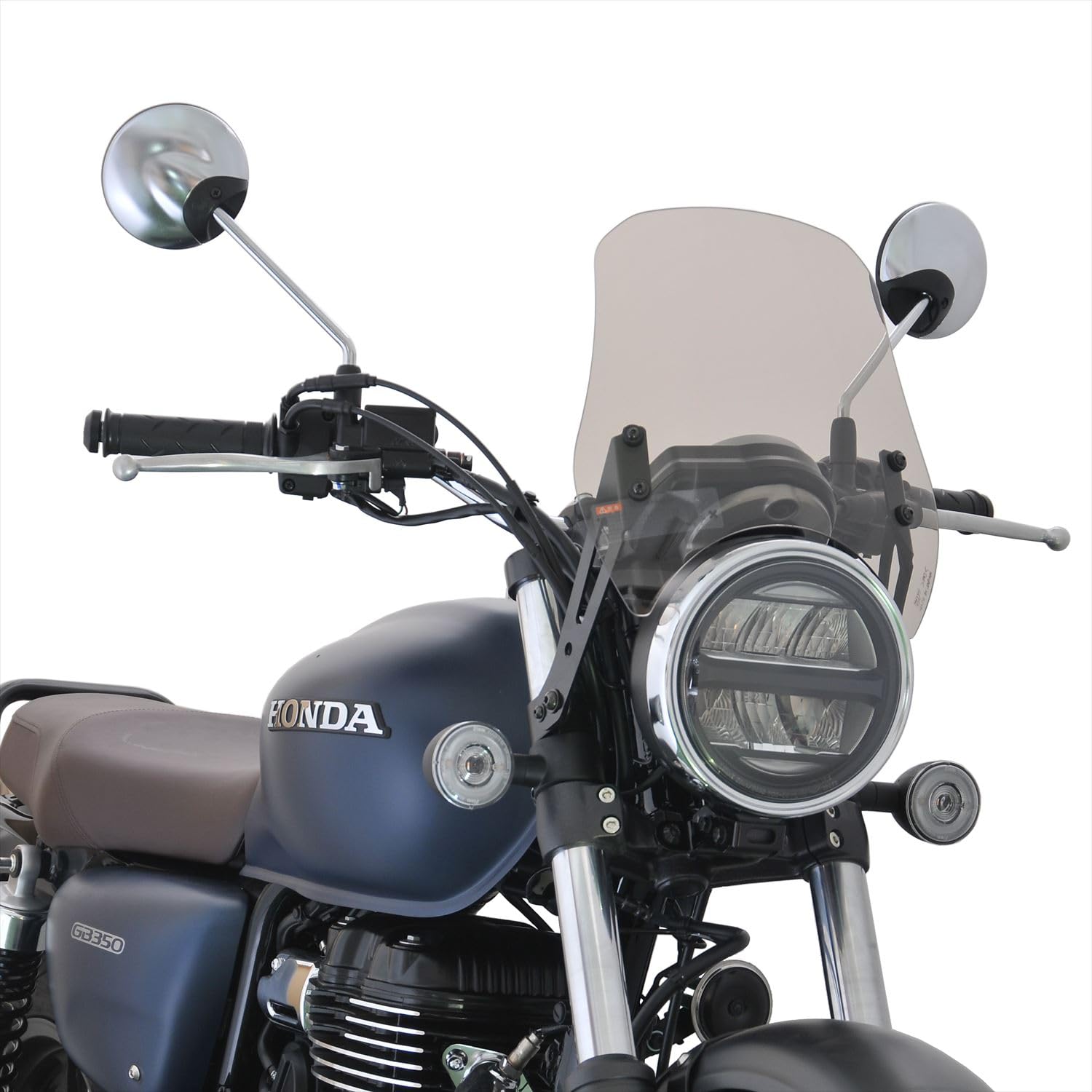 旭風防(AF ASAHI) メーターバイザー ブラウンスモーク GB350/350S CZ-06|道具セレクション