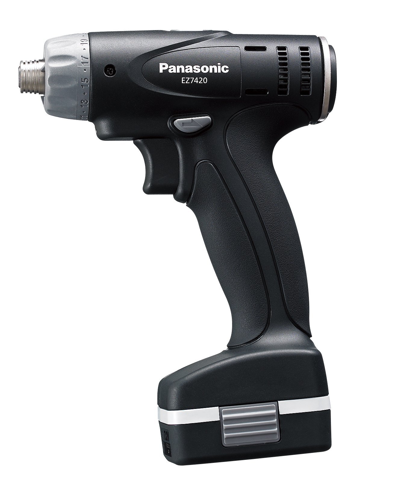 パナソニック(Panasonic) 充電ドリルドライバー 7.2V 本体のみ (電池パック/充電器/ケース別売) 7.2Vスライド式 M5 T型形状 SLIMO(スリムで軽い) グッドデザイン賞 EZ7420X-B ブラック