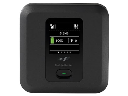 【正規代理店】富士ソフト +F FS040W モバイルルーター SIMフリー 端末 家・外・車利用 連続通信最大20時間