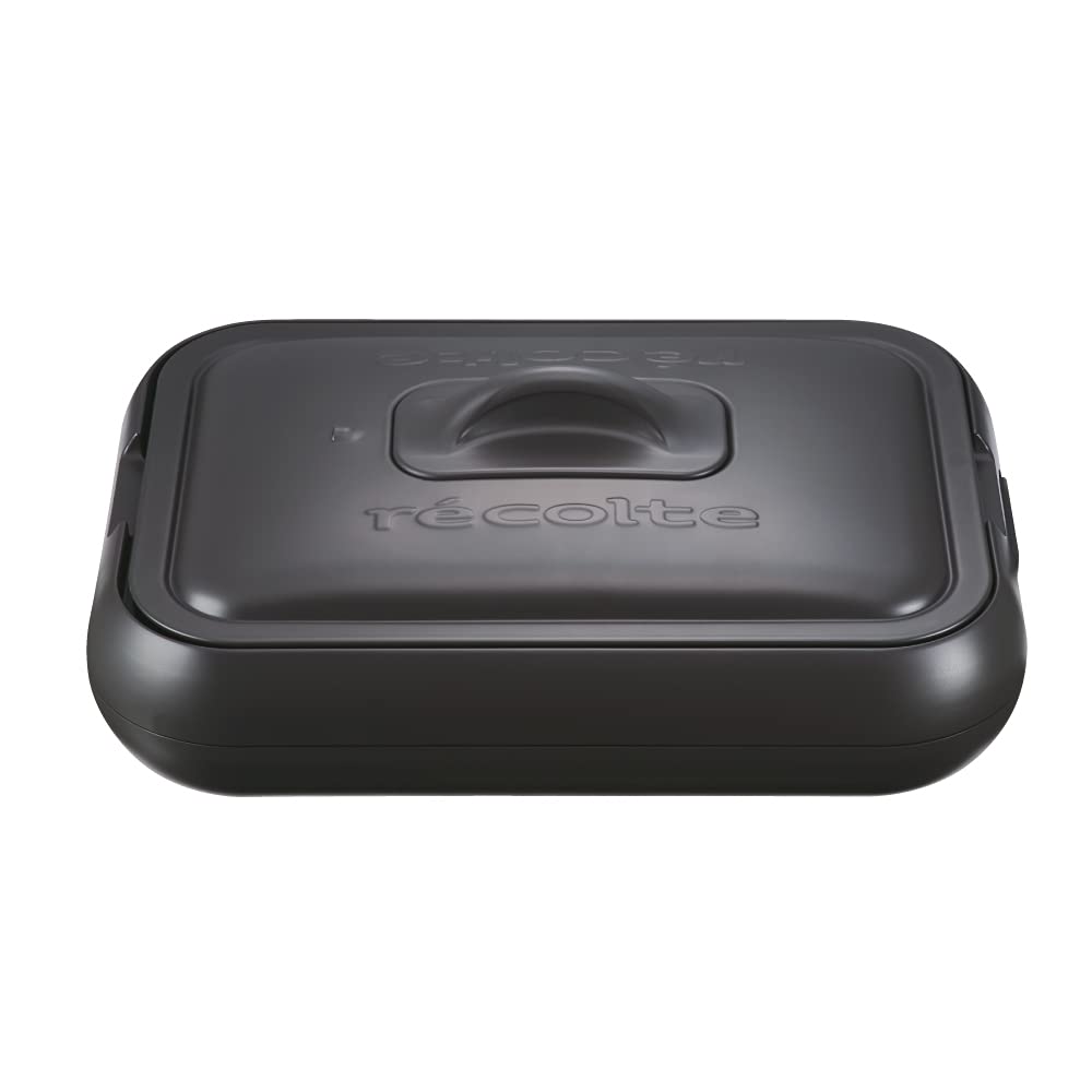 recolte レコルト ホットプレート たこやき器 たこ焼きプレート 2way コンパクト フラットプレート 丸洗い可能 洗いやすい おしゃれ 温度調節機能付き 1人暮らしにも ヒーター内蔵 グレー RHP-1(GY)
