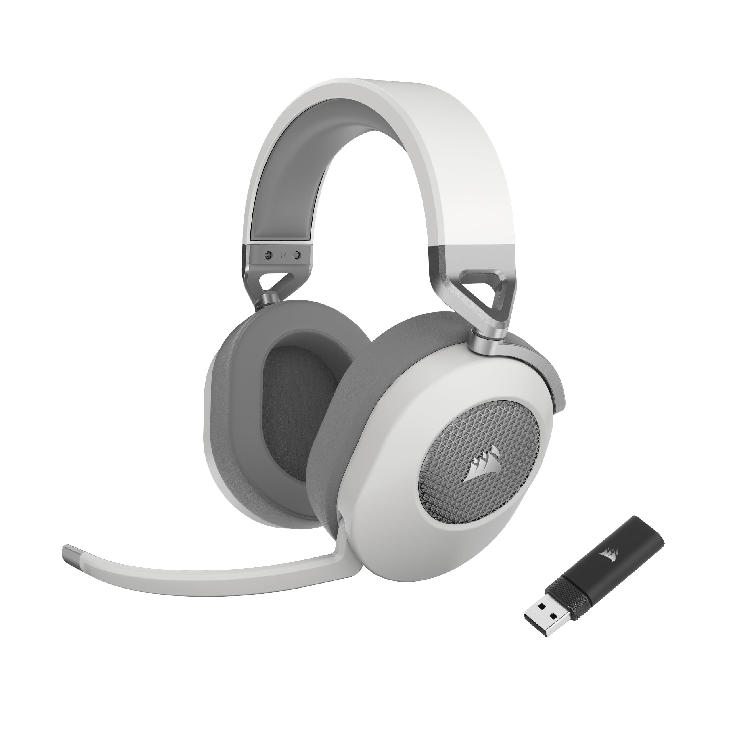 CORSAIR HS65 WIRELESS ワイヤレスゲーミングヘッドセット PC/PS5/PS4対応 ホワイト CA-9011286-AP2|道具セレクション