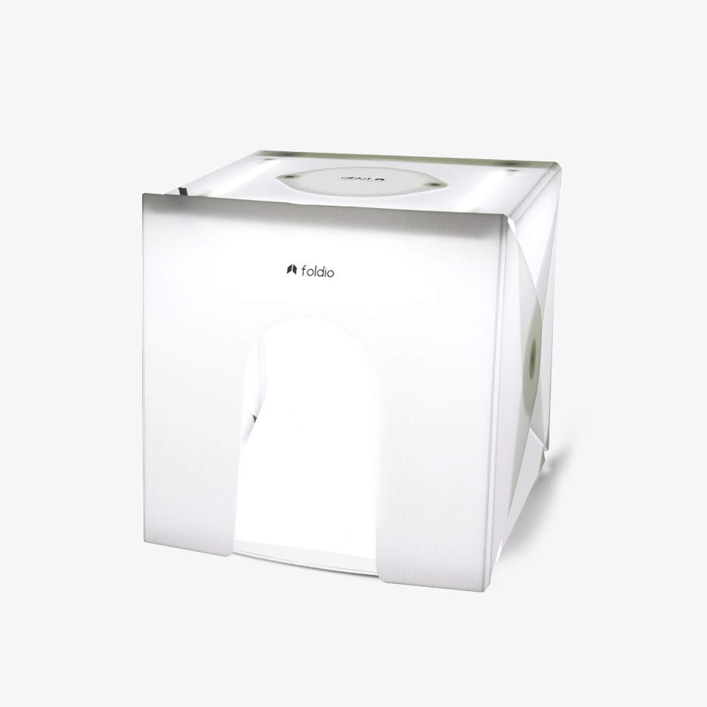 Foldio2 Plus + フロントカバー|38cm ポータブル写真撮影スタジオライトボックス|ORANGEMONKIE|世界初 オールインワン写真撮影スタジオ