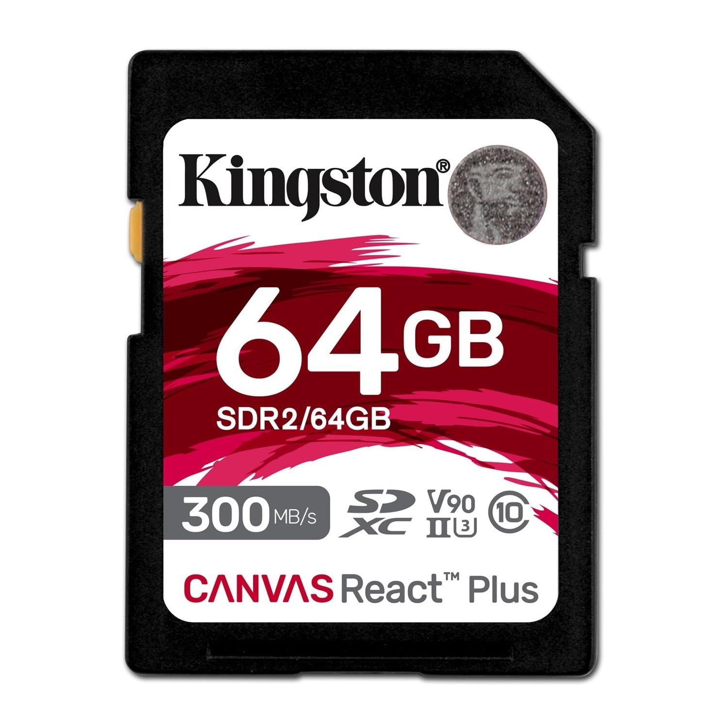 キングストン SDXCカード 64GB 最大300MB/s UHS-II V90 4K 8K Canvas React Plus SDR2/64GB カードのみ 製品寿命期間保証