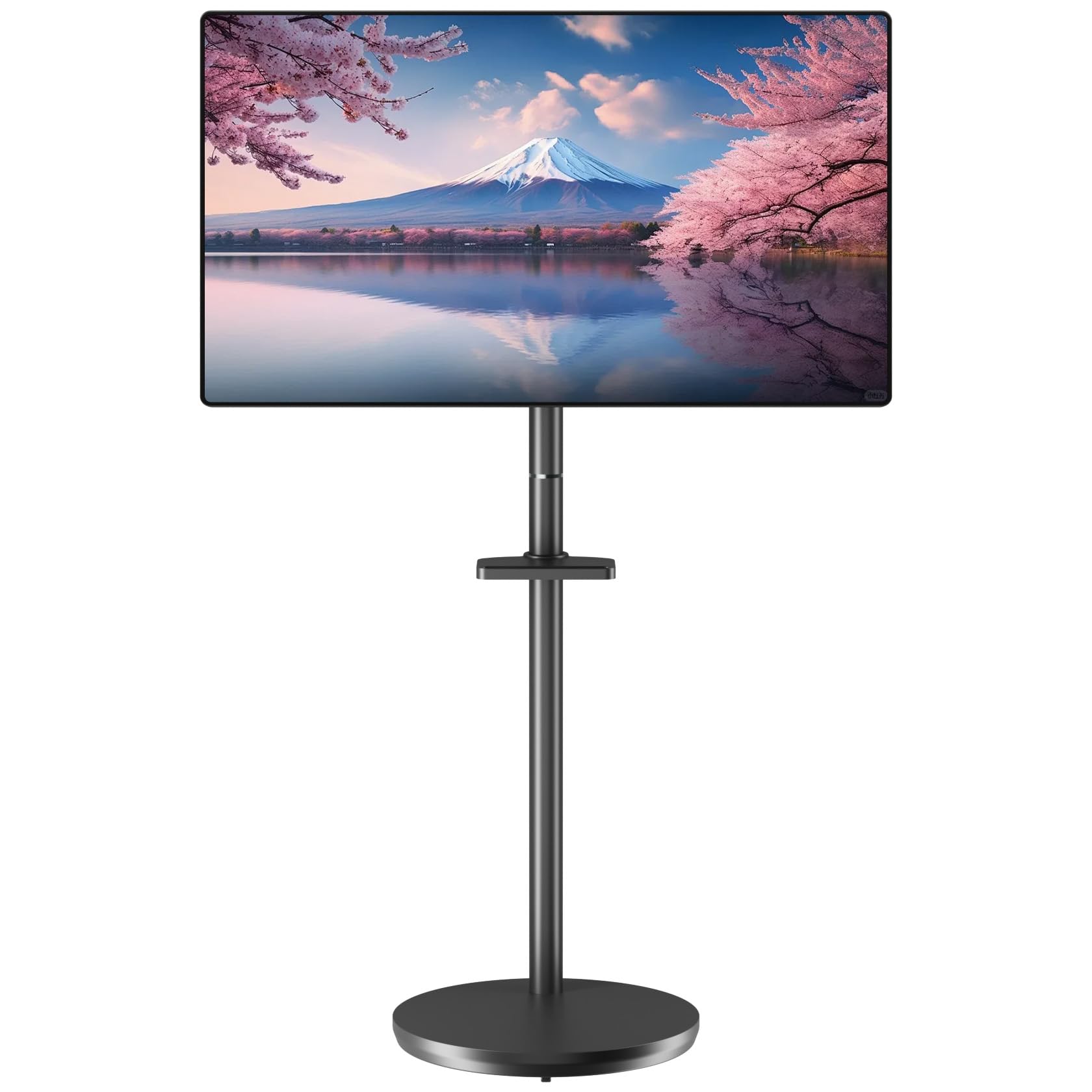UPGRAVITY テレビスタンド テレビ台 壁寄せ tvスタンド キャスター付き 液晶TVスタンド 移動式 49インチまで 耐荷重16KG VESA規格75/100/150/200 角度調節可能 収納ケース付き ケーブル管理 家用 会社用 ブラック