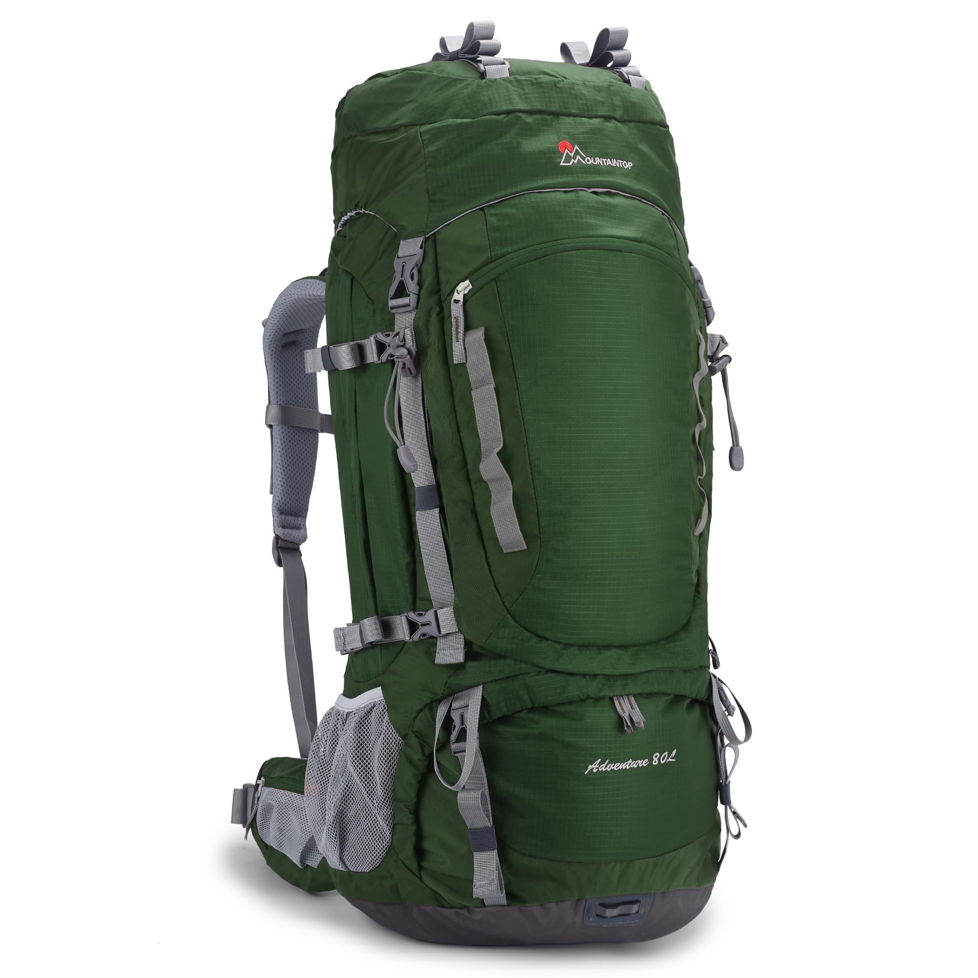 [MOUNTAINTOP] [マウンテントップ] バックパック 80L 登山 リュック 防水 大容量 軽量 ザックテント泊用 ハイキングリュックサック 大型 キャンプ 防災 旅行 レインカバー付き