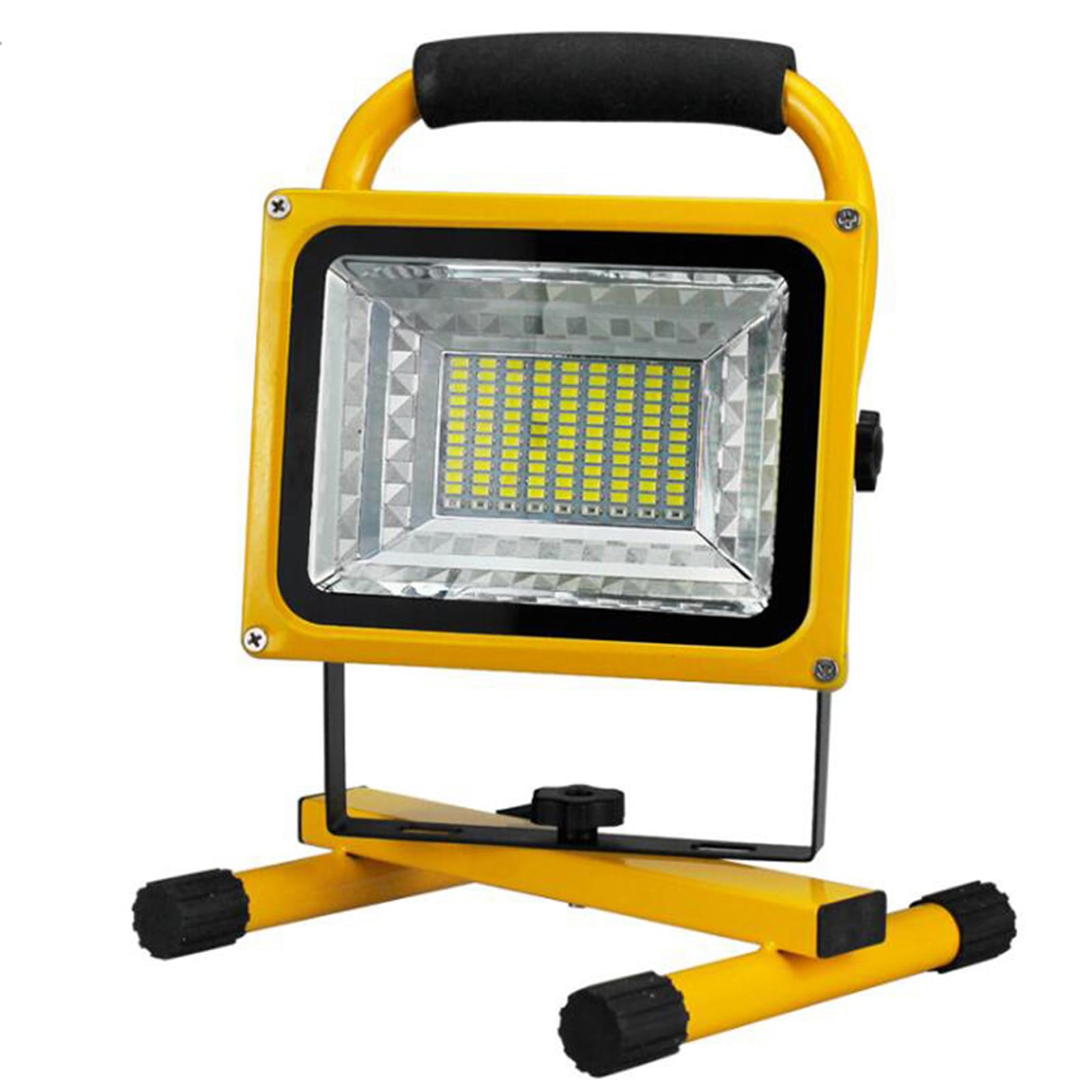 Makilight 800W LED投光器 充電式 ポータブル投光器 ABS素材 6点灯モード IP65防水 バッテリー内蔵 携帯充電 作業灯 看板灯 非常灯 防災対策 夜間作業 集魚 夜釣り 車載応急 工事現場など（電池内蔵 &充電ケーブル）