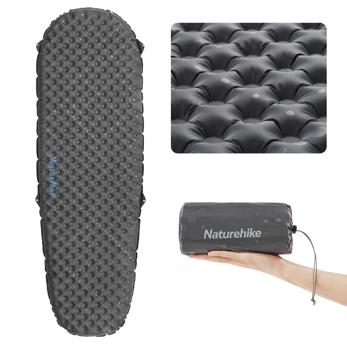 Naturehike R値3.5 キャンプ エアーマット 三季/四季対応 超軽量 -6℃の低温