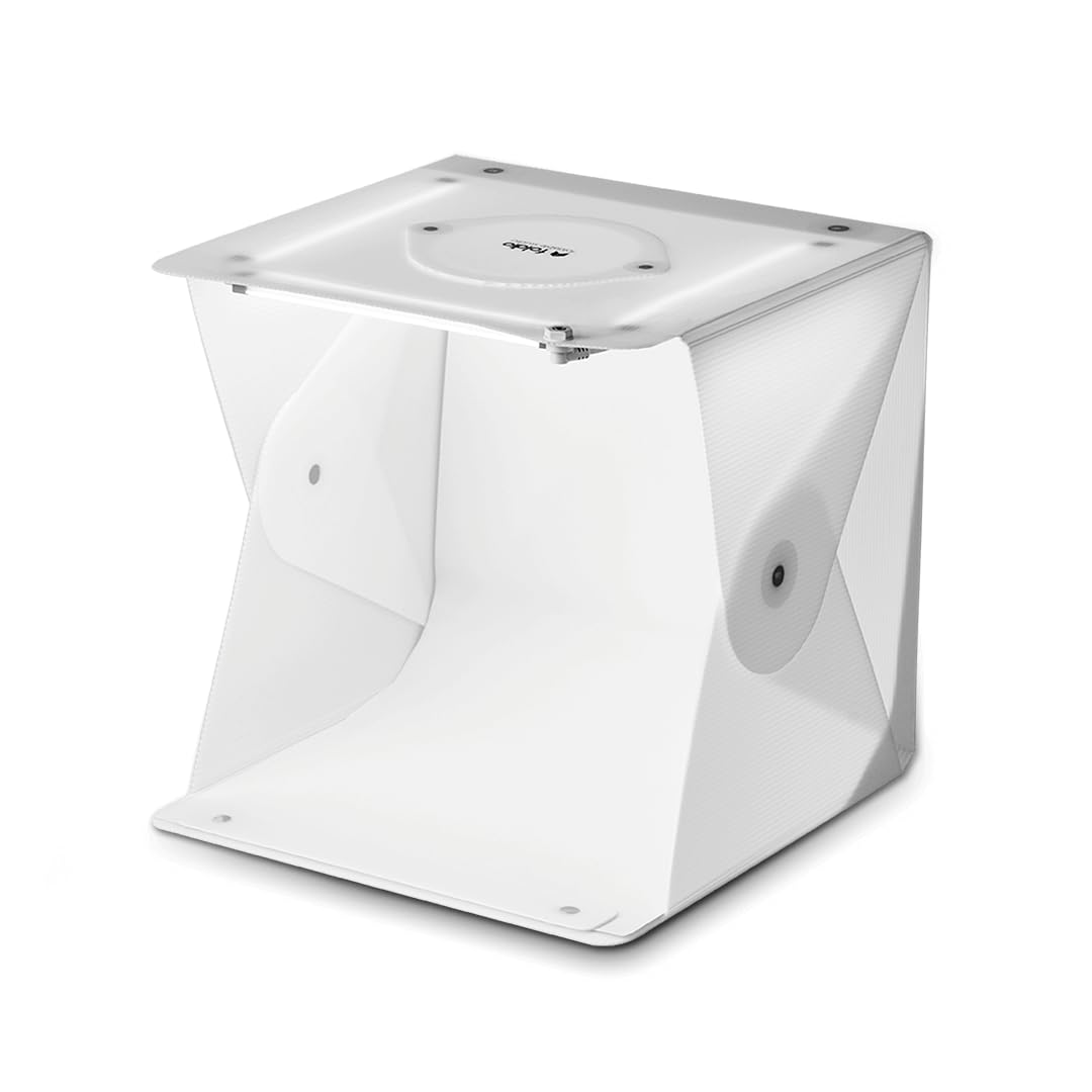 Foldio2 Plus|38cm ポータブル写真撮影スタジオライトボックス、調光可能の 5700K LEDライト付き|ORANGEMONKIE|世界初 オールインワン写真撮影スタジオ