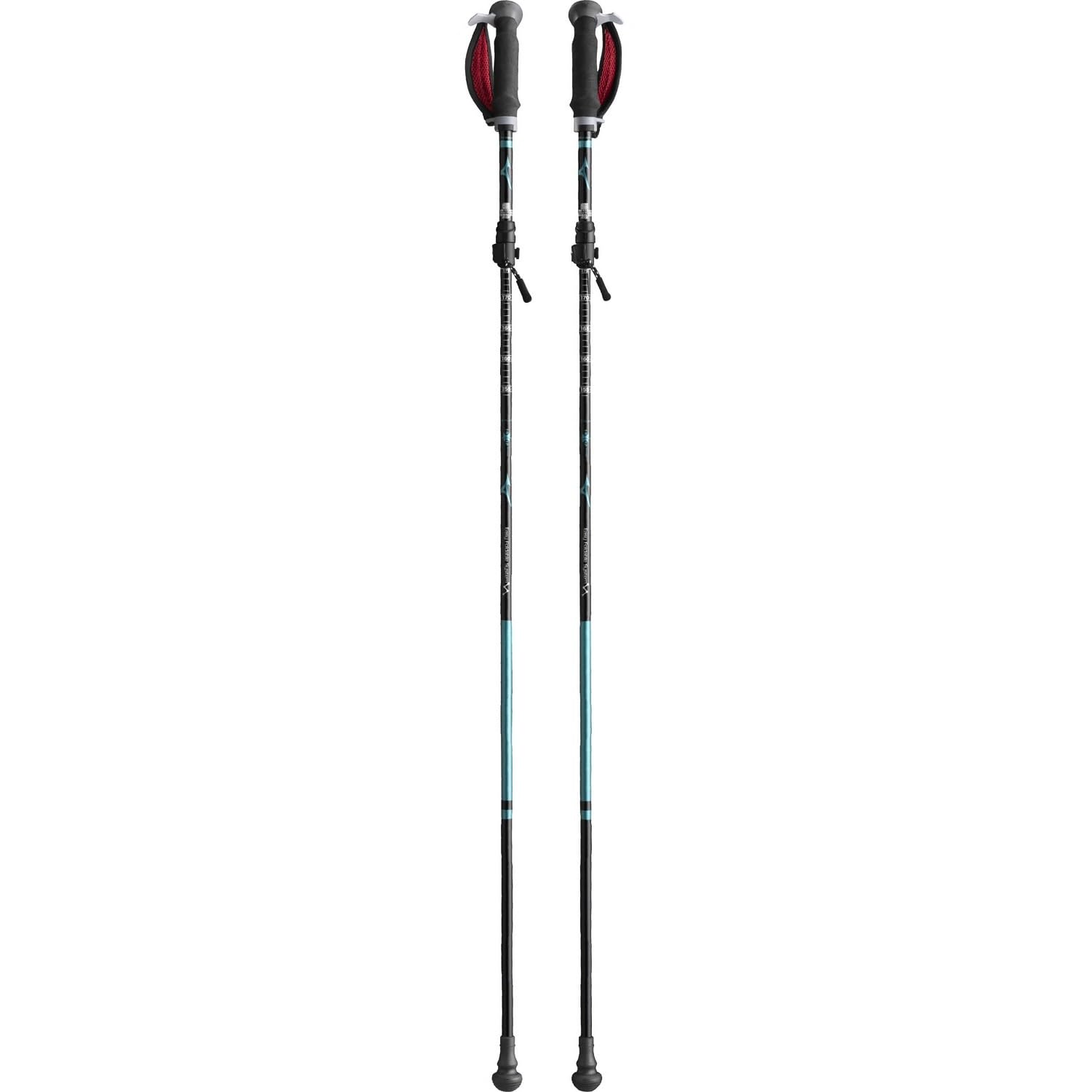MIZUNO(ミズノ) ノルディック・ウォーク 4段折りたたみウォーキングポールLITE 2本1組 ユニセックス ターコイズ C3JTPB10｜道具セレクション