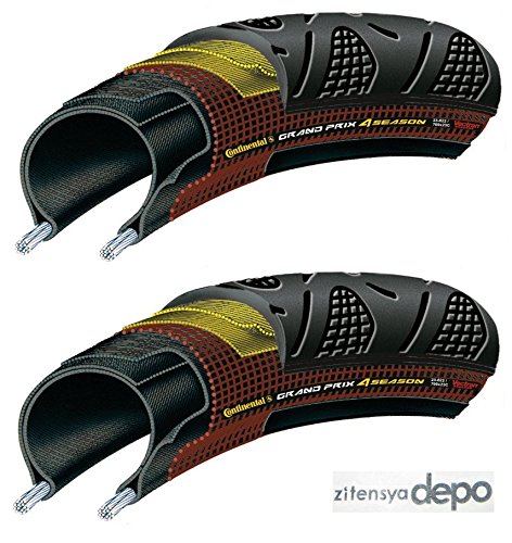 【国内正規代理店品】 Continental(コンチネンタル) Grand Prix 4-SEASON(グランプリ ４シーズン) 2本セット ＋zitensyadepoステッカー (700&times;25C)｜道具セレクション