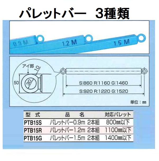 スリーエッチ　パレットパー長さ0.9m　50mm角2本入り