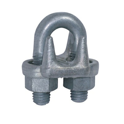 TAIYO鍛造ワイヤグリップ ドブメッキ 適合ワイヤ径6.3～8mm 300個入り