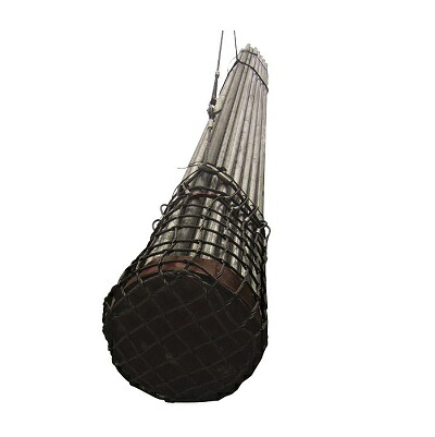 筒型ワイヤーモッコ　φ450×H600mm　鉄板入り