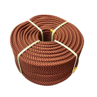 ポリエチレン縄索 金茶 径２４粍 長さ２００米突巻き DIY・工具-花・ガーデン・DIY-その他