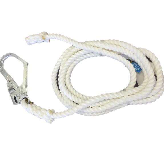 白色介錯ロープ　逆サツマ加工　線径12MM　長さ8M