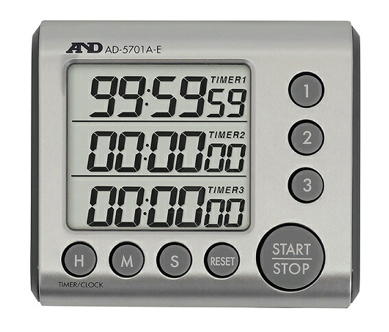 【直送品】 A&D (エー・アンド・デイ) 3チャンネル100時間タイマー AD-5701A-E