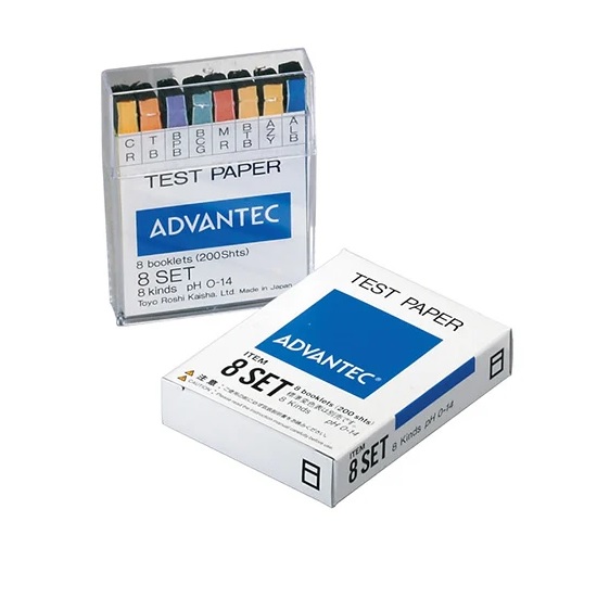 【ポイント10倍】【直送品】 ADVANTEC (アドバンテック) PH試験紙 8SET 07013020 (25枚綴 8種)