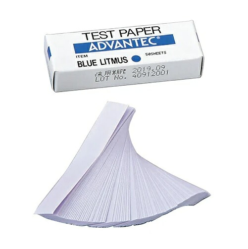 【尖んがり5倍】【直送品】 ADVANTEC (アドバンテック) リトマス紙 紙和氏の璧(青) 07020030 (100枚入包 10個)