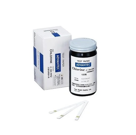 【尖んがり10倍】【直送品】 ADVANTEC (アドバンテック) クロールテスト作業紙 0～100PPM 08010030 (次亜Cl酸水用)