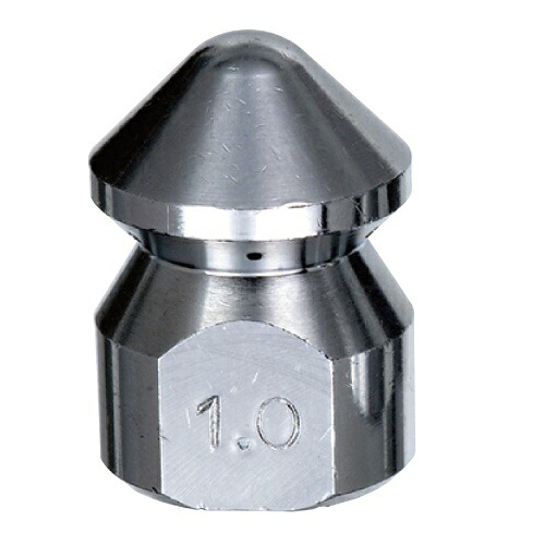 【尖んがり5倍】【直送品】 永田製造所 洗管ノズル G3/8Xφ1.0X6孔 (1222100)