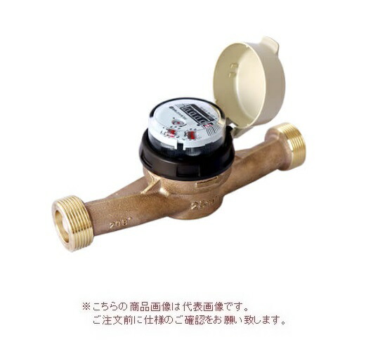 愛知時計電機 高機能乾式水道メーター SD25 ビニル管用金具付 (舶来ネジ)